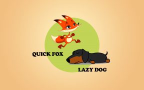 A quick brown fox jumps over the lazy dog.