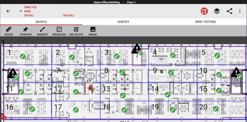 Grid Testing of Public Safety Networks
