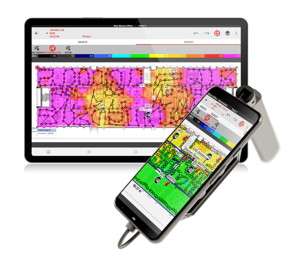 iBwave Mobile Survey with the Epiq PRiSM scanner for 5G and LTE surveys