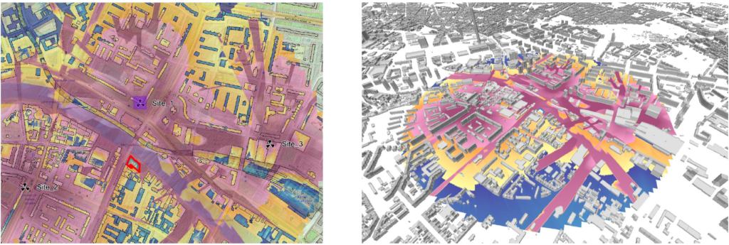 Predicting network coverage in future constructions condirering macro signal using iBwave Reach