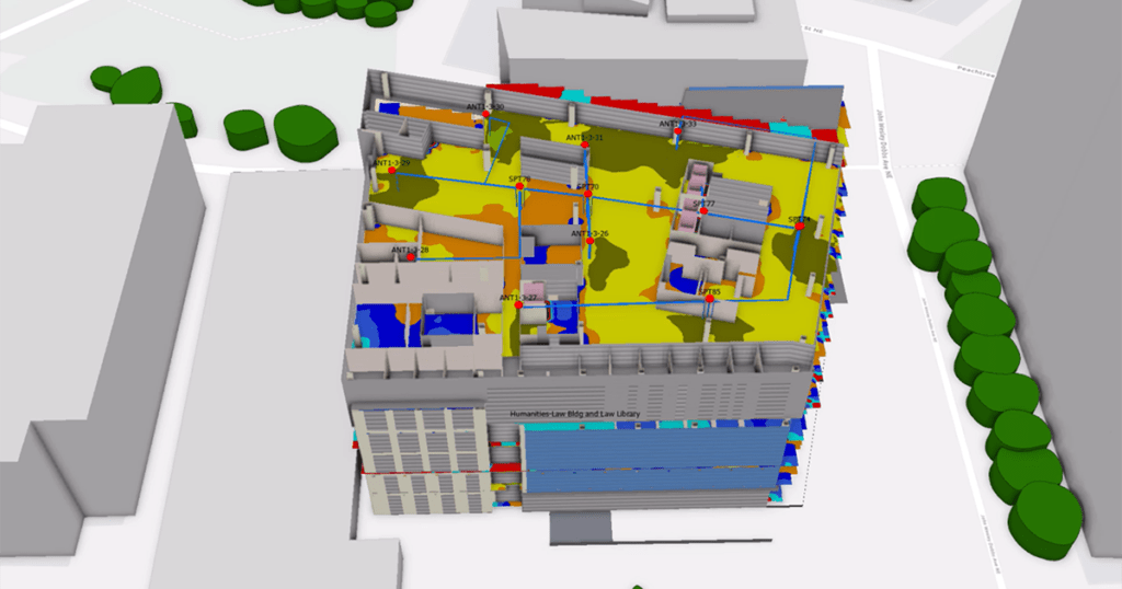 3D digital twin model of a building