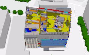 3D digital twin model of a building