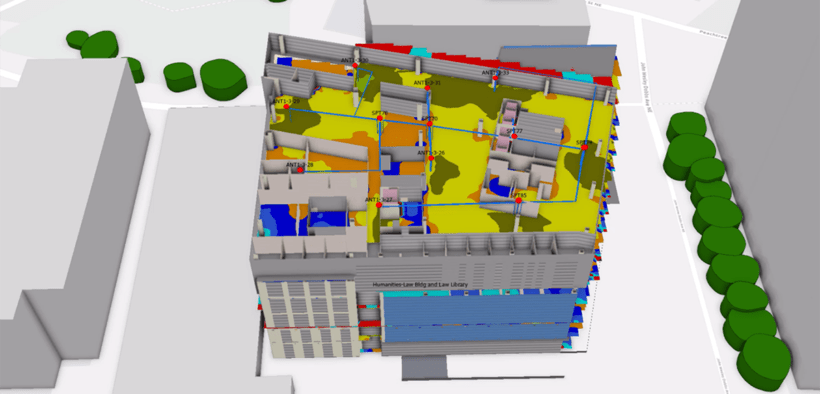 3D digital twin model of a building